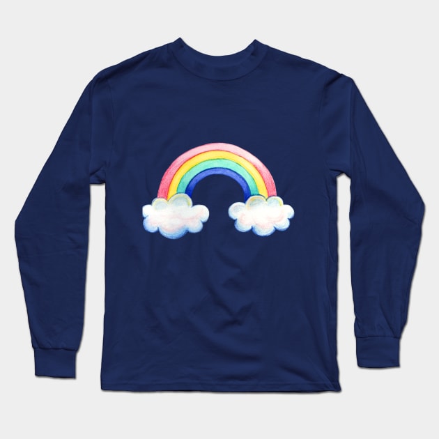 Watercolor raibow Long Sleeve T-Shirt by fears